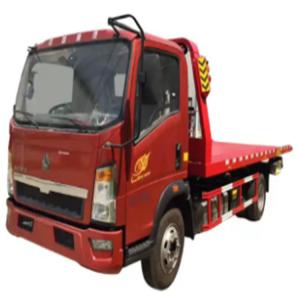 China Light Duty JAC SINOTRUK 4x2 5ton Road Emergency Recovery Wrecker Truck Left Steering  Small Platform Truck For Africa wholesale