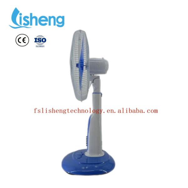 Plastic AC / DC 18 Inch Stand Fan low noise With Led Lights