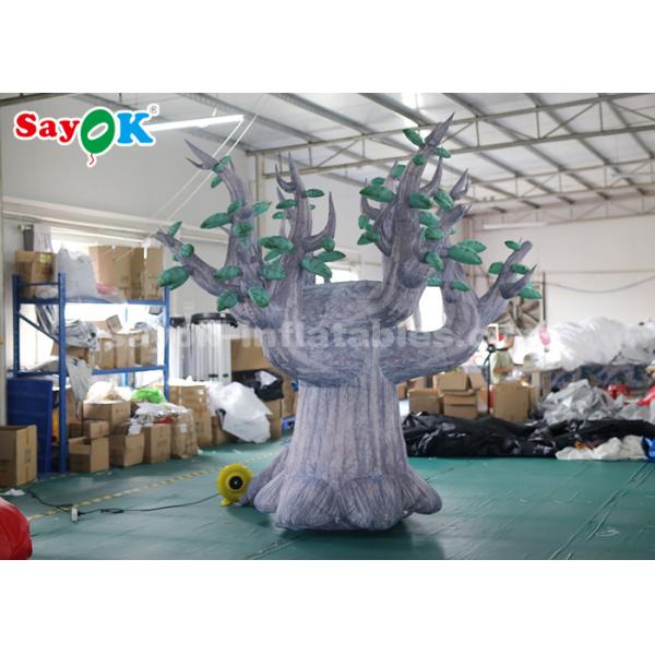 3 Meter 210D Oxford Cloth Giant Inflatable Tree For Advertisement