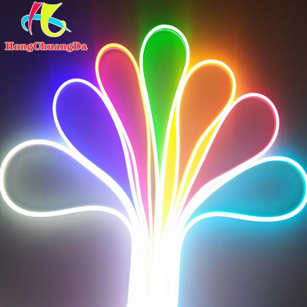 PVC Silicone Neon Flex Strip Light Waterproof 8*16mm 120 LEDs Per Meter