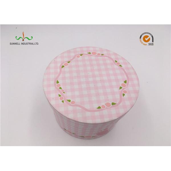 Pink Color Round Cardboard Cylinder Tubes Presents Luxury Paper Gift Box Packaging