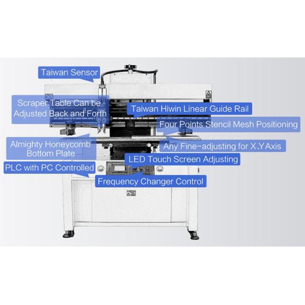1.2M LED Tube PCB Solder Paste Machine with Manual Loading and Automated Printing