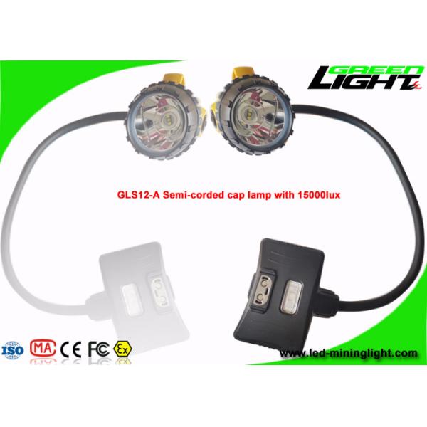 High Brightness Cree Led Headlamp Rechargeable Low Power Warning For Miner Semi - Corded