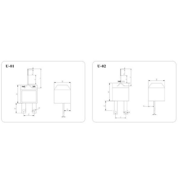 U Type Busbar Current Transformer with Anti - Burning ABS or PBT Housing