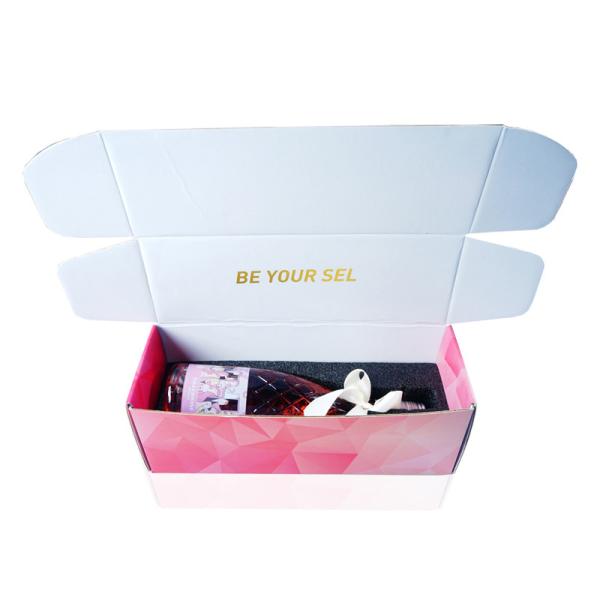 OEM ODM Single Wine Bottle Shipping Box Folding Gift Mailing