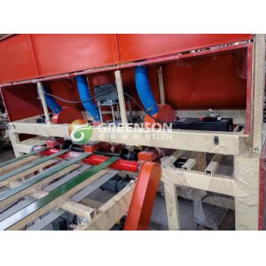 China Fully Automatic Gypsum Board Laminating Machine with 1300mm Laminate Width Adjustable Speed and 1 Year Warranty wholesale