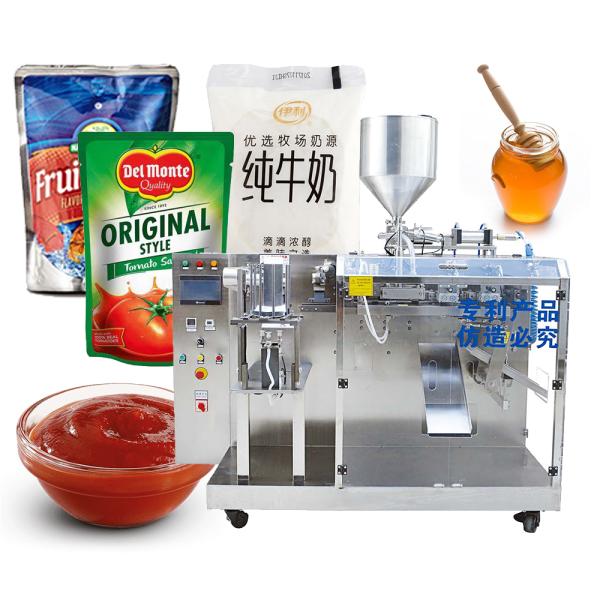 ISO Horizontal Pouch Packaging Machine For Granule Liquid Powder