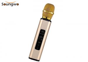 China 32GB Micro SD Card Bluetooth Speaker 2000Ah Battery 4 In 1 Karaoke Microphone wholesale