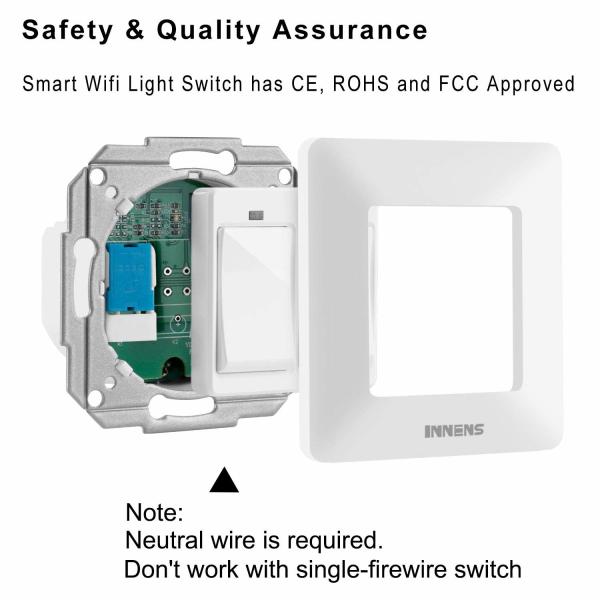 WIFI 2 Gang Smart Switch No Neutral
