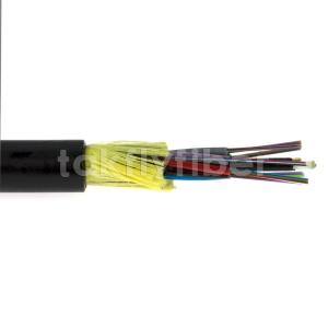 China 12 To 144 Cores ADSS Fiber Optic Outdoor Cable Self Supporting Aerial Cable on sale