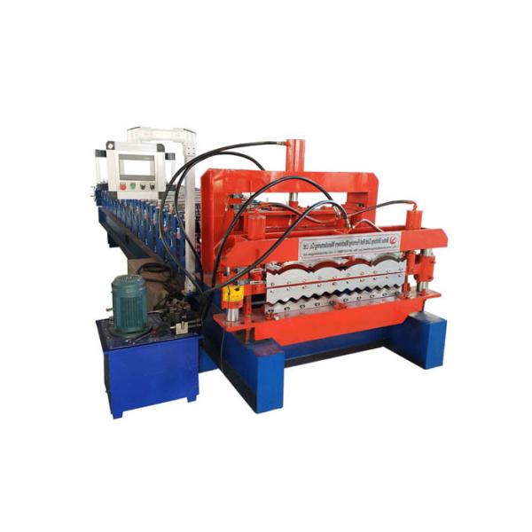 Glazed Tile Double Layer Roll Forming Machine Sprocket P-25.4 Roller Station 13-14 Rows