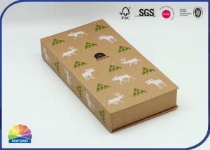 China Uv 4c Print Magnetic Flip Open Book Packaging Kraft Paper Box wholesale