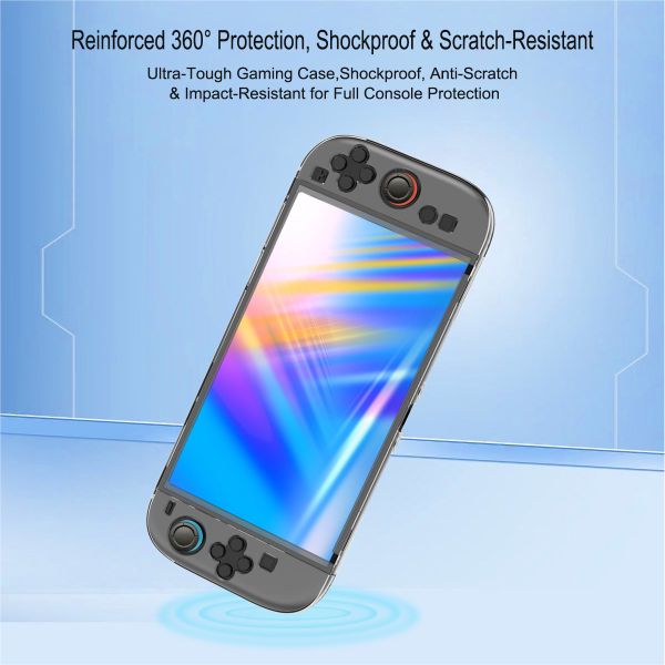 Diamond Pattern Design Split TPU Joy-Con Middle Frame Protective Case Kit for Nintendo Switch 2