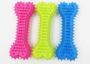 China 80g Barbed Bone Shape Plastic Pet Toys Food Grade TPR Teeth Cleaning Household wholesale