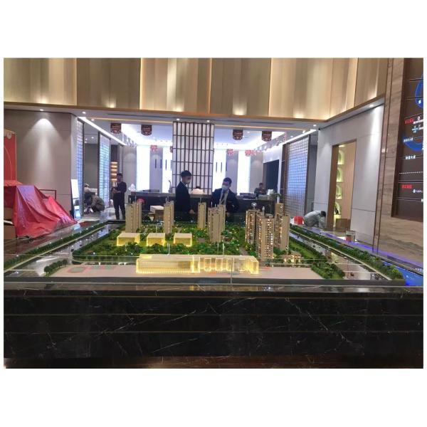 Multiple Building Architecture Models With Integrated Landscaping And Lighting