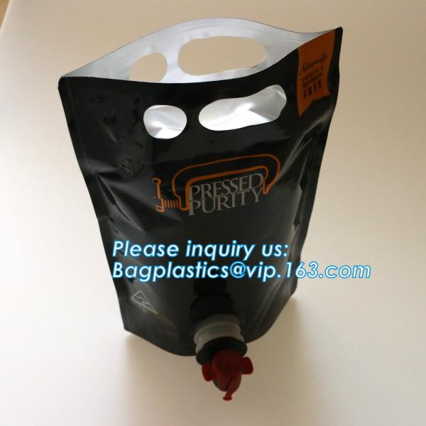 Customized 2L~22 L bags in box aluminum foil packaging bag with spout 10 liter wine bag in box,5L/10L juice bag wine spo