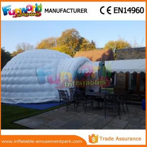 China PVC tarpaulin Dome Inflatable Igloo Tent For Camping with Hand printing wholesale