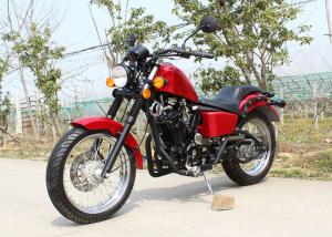 China Red 250cc Chopper Motorcycle 90 km / H Low Oil Consumption With 5 Manual Transmission wholesale