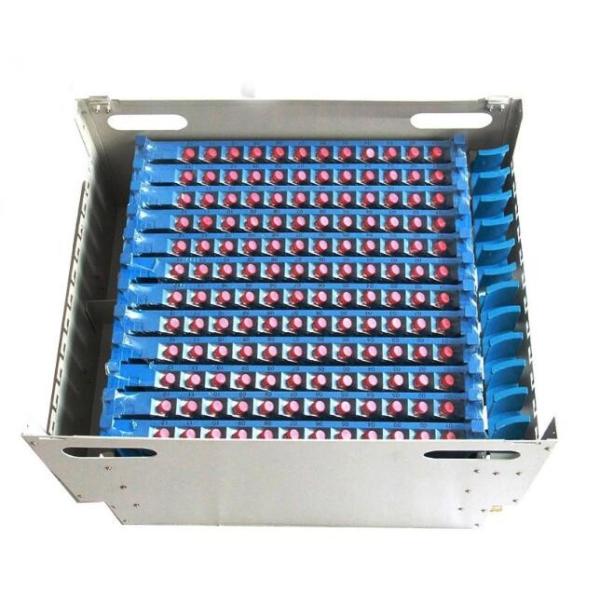 2U 24 Ports Rack Mount Fiber Optical FTTX ODF Closed Frame