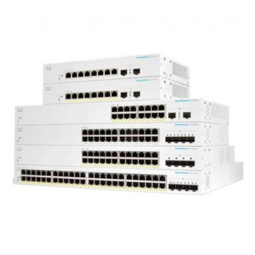 16-Port Gigabit Ethernet Network Switch with 2x SFP Uplink Ports in C1200 Series
