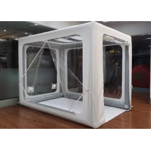 Buy cheap White Rectangle Inflatable Camping Tent 400D Oxford Air Pole Isolated Tent from wholesalers