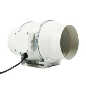 China Customized Mass Dust Shroom 8 in Inline Fan with 3 Years Mechanical Life in CE Standard on sale