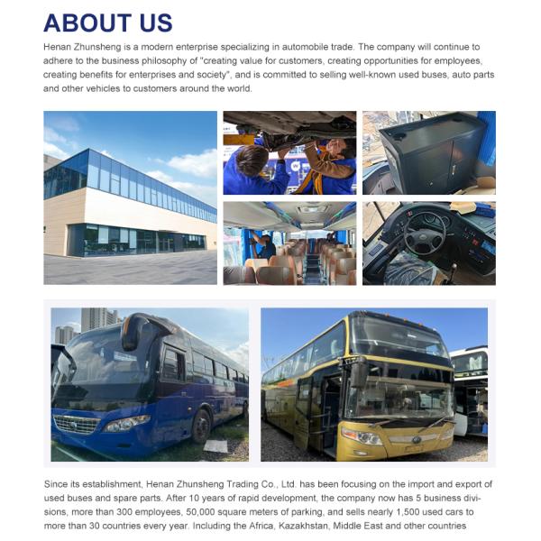 RHD Right Hand Drive 50 Seats Diesel Bus with 6-8L Engine Capacity and Durable