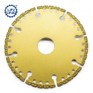 China 1.8mm Steel Core Thickness Vacuum Brazed Diamond Cutting Disc for Metal Stone Aluminum wholesale