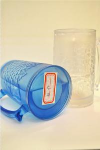 China Plastic double wall freezer mug, frozen mug, drinking ice mug on sale