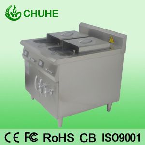 China Counter restaruant 2 tank 4 basket deep fryer with 8kw wholesale