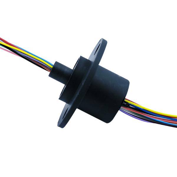 12 Way 2A OD 22mm Flanged Electrical Capsule Slip Rings Small Current Easy To Install