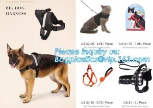 China BIG DOG HARNESS, Custom Logo Nylon Rope Pet Dog Leash and Harness Set, size/logo/color no pull easy walk puppy big Dog H wholesale