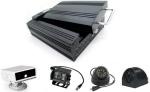 Multi - function Automobile Security Camera System SD Card Mobile DVR 4CH H.264