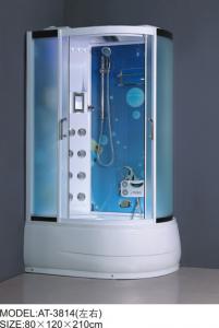 China Safety Complete Shower Cabins Left / Right ABS Complete Shower Room With Tray wholesale