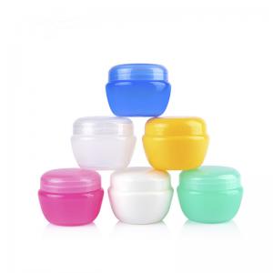 China Refillable Face Cream Jar 5g10g20g30g50g PP Plastic Jars with dome lid wholesale