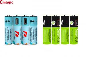 China 1.2v 450mah / 1000mah Bluetooth Phone Accessories Micro USB Rechargeable AA Batteries wholesale