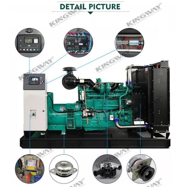 water cooled 3phase CE 50hz 1500rpm 300kw container type natural gas generator with cummins main grid