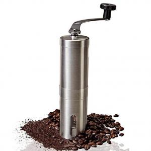 China Stainless Steel Coffee Mill Grinder Brushed Manual Coffee Grinder wholesale