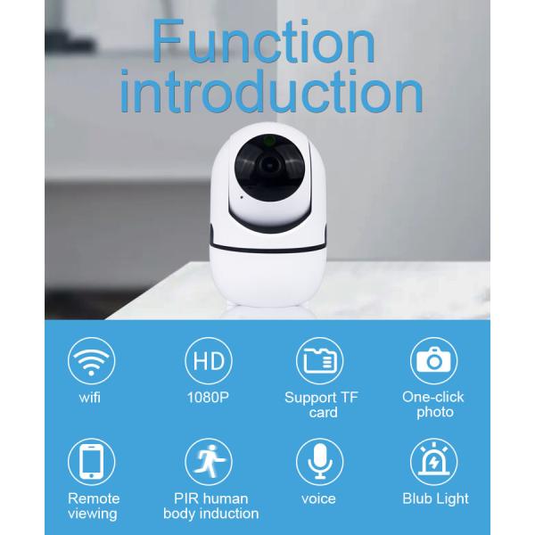 2MP Indoor Wireless IP Surveillance Cameras 1080P For Baby Monitoring