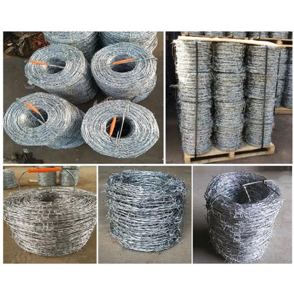 Green Pvc Coated Decorative Barbed Wire With 4 Points 2 Strand Braid