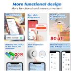 Zigbee Smart Smoke sensor Alarm Tuya90 dB Fire Alarm Home Security System