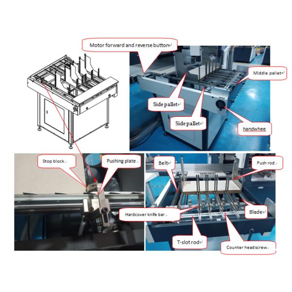 Grey Board Positioning Machine 40pcs/Min Paper Stacking Height 280mm
