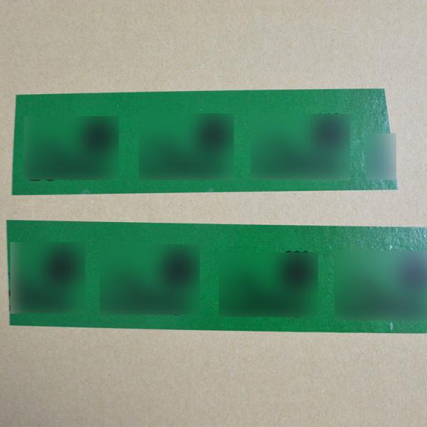 Custom Green Color Tamper Evident Security Tape Arcylic Pressure Adhesive With Pattern