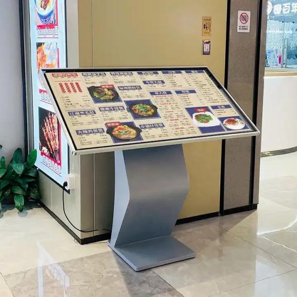 43 Inch Self Service All In One Touch Screen Kiosk Digital Menu Display Screens For Airport