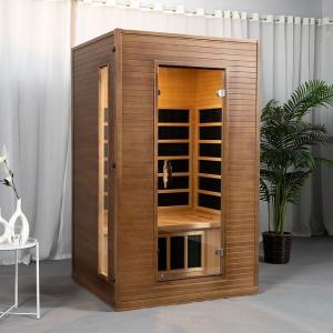 China Indoor Solid Wood Carbon Panel Heater Far Infrared Sauna Room For 2 Person wholesale
