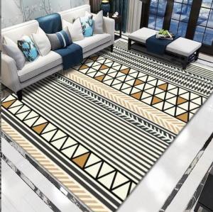 China Home Machine Washable Full Living Room Floor Carpets Hand-Printed Sofa Bed Blanket on sale
