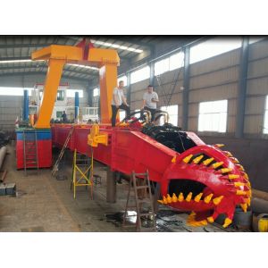 Rotating Cutter Head Dredging Machinery With Centrifugal Or Positive Displacemen