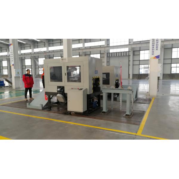 Auten automatic angle Root Milling Machine Model GQC250-2Q in steel tower industry