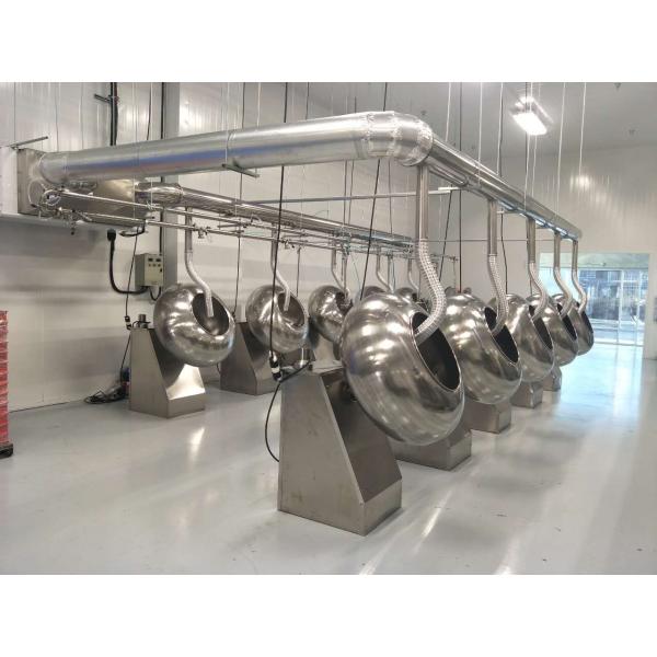 220V 380V Chocolate Panning Machine 32 rev/min Chocolate Polishing Machine