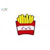 Buy cheap French Fries Embroidered Iron On Patch Rayon Thread Twill Fabric Velcro Backingo from wholesalers